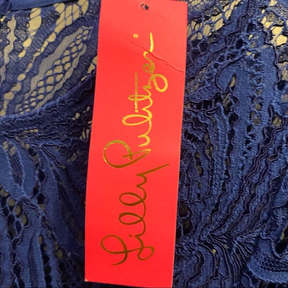 Lilly Pulitzer Floral Lace Romper Dress - Picture 12 of 15